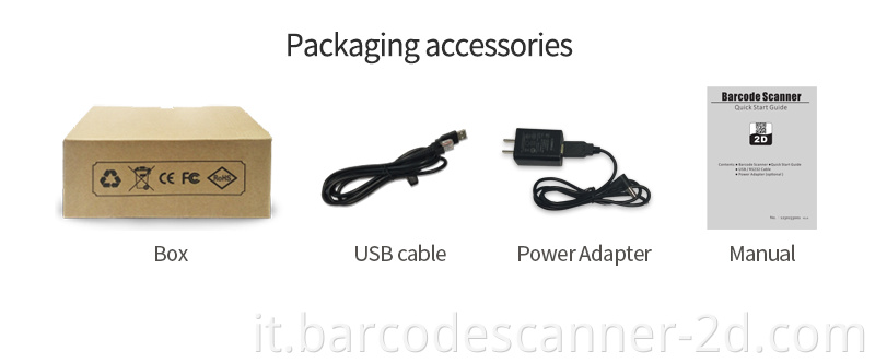 WAI-7000 1D e 2D Codice a barre a barre scanner a barre dei lettori del lettore di barili supermercati